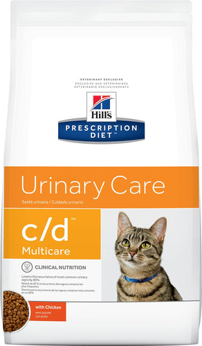 Hill's Prescription Diet c/d Multicare Urinary Care with Chicken Dry Cat Food - 18 LB