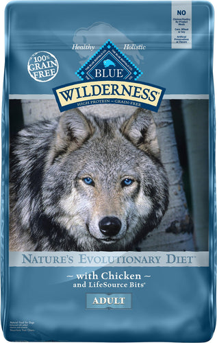 Blue Buffalo Wilderness Chicken Recipe Grain-Free Dry Dog Food - 24 LB